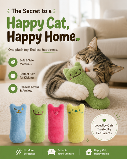 Teeth Grinding Catnip Toys Funny Interactive Plush Cat Toy Pet Kitten Chewing Vocal Toy Claws Thumb Bite Cat mint For Cats