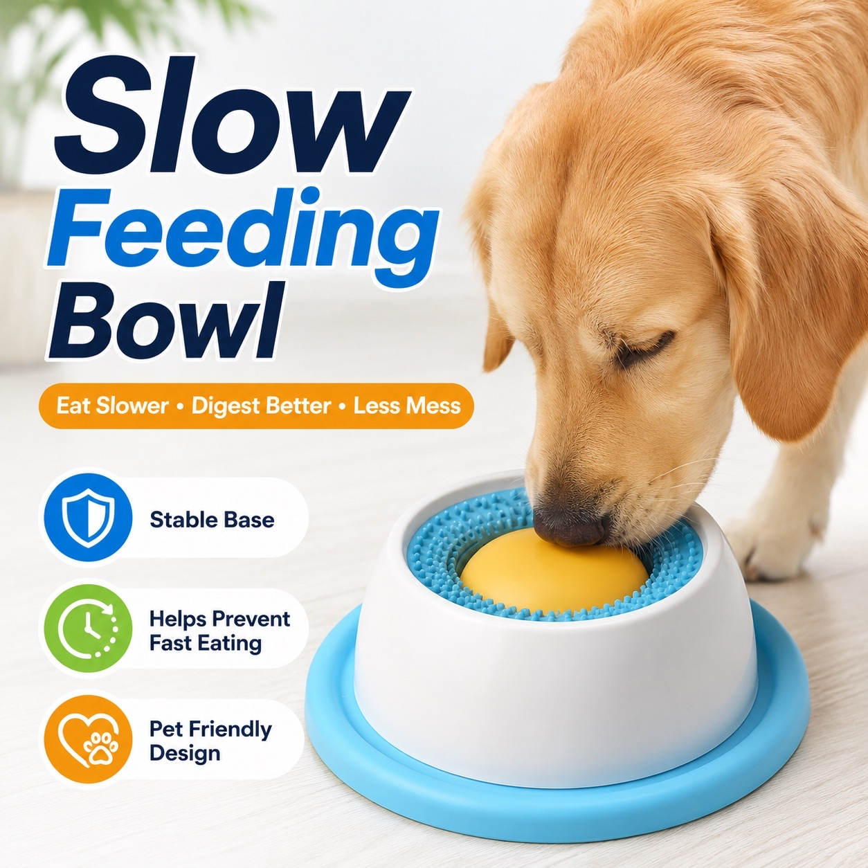 Pet Licking Bowl – Slow Feeder & Interactive Lick Toy for Dogs & Cats