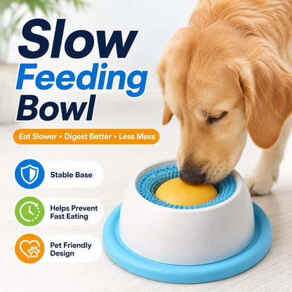Pet Licking Bowl – Slow Feeder & Interactive Lick Toy for Dogs & Cats