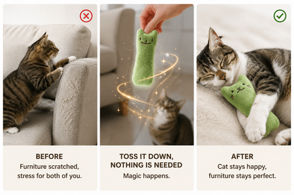 Teeth Grinding Catnip Toys Funny Interactive Plush Cat Toy Pet Kitten Chewing Vocal Toy Claws Thumb Bite Cat mint For Cats