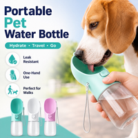 Portable Dog Water Bottle — Leakproof Drinking Bowl for Dogs & Cats