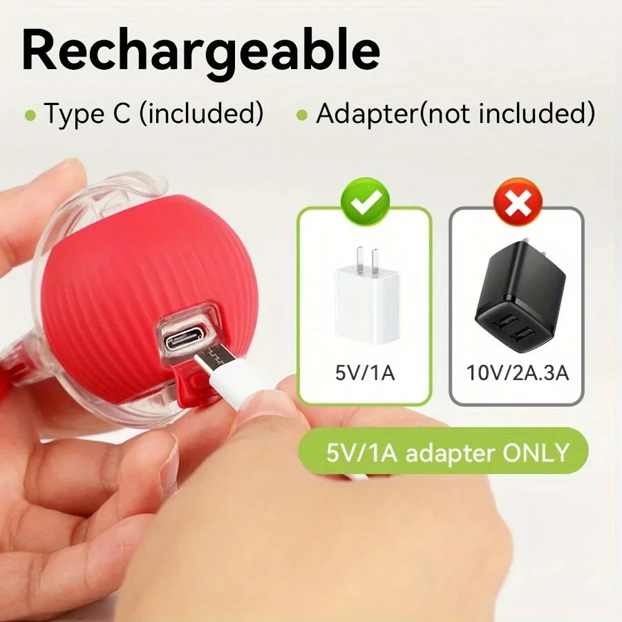 Nexivo™ Interactive Rolling Ball Toy – Rechargeable Smart Pet Chase Ball
