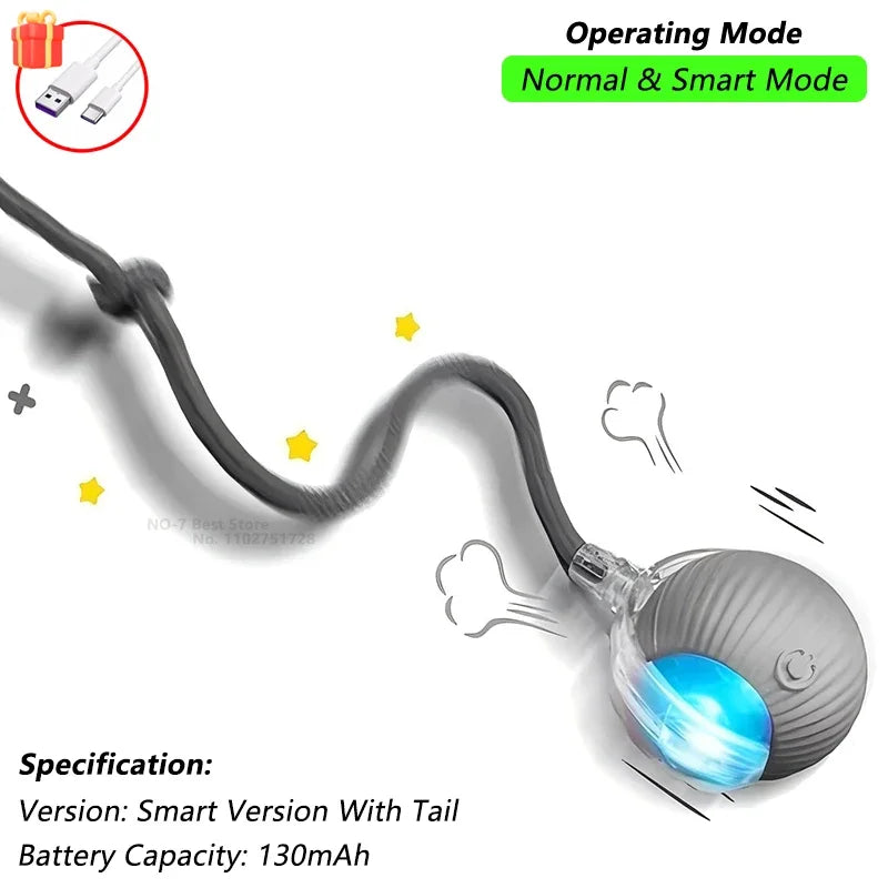 Nexivo™ Interactive Rolling Ball Toy – Rechargeable Smart Pet Chase Ball