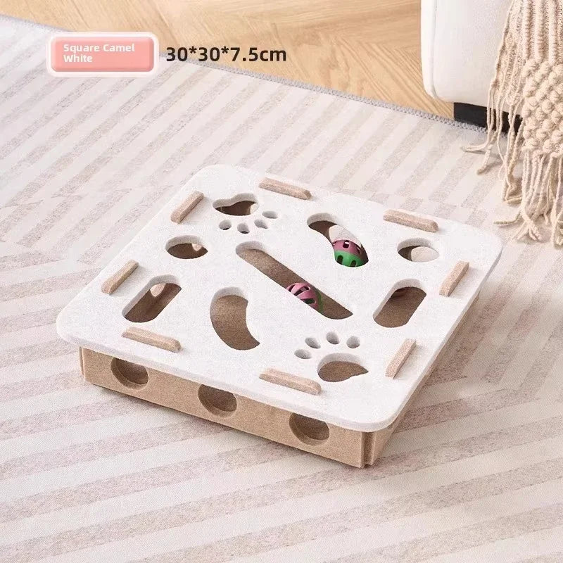 Felt Puzzle Box Cat Toy – Interactive Hunt & Play Entertainment