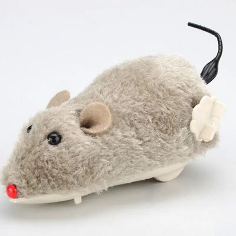 Lifelike Plush Running Mouse Toy – for Cats, Dogs & Kids