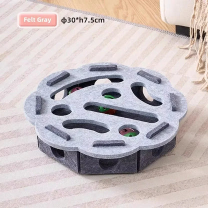 Felt Puzzle Box Cat Toy – Interactive Hunt & Play Entertainment