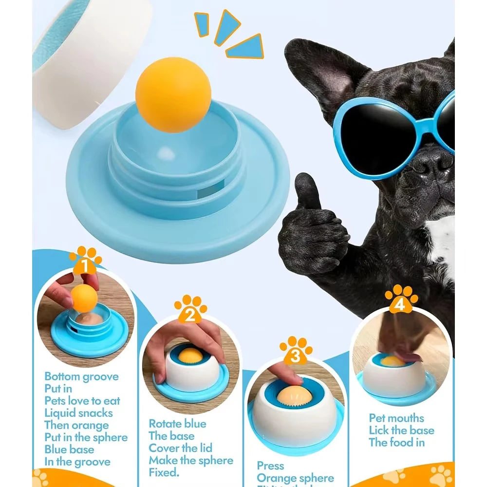Pet Licking Bowl – Slow Feeder & Interactive Lick Toy for Dogs & Cats