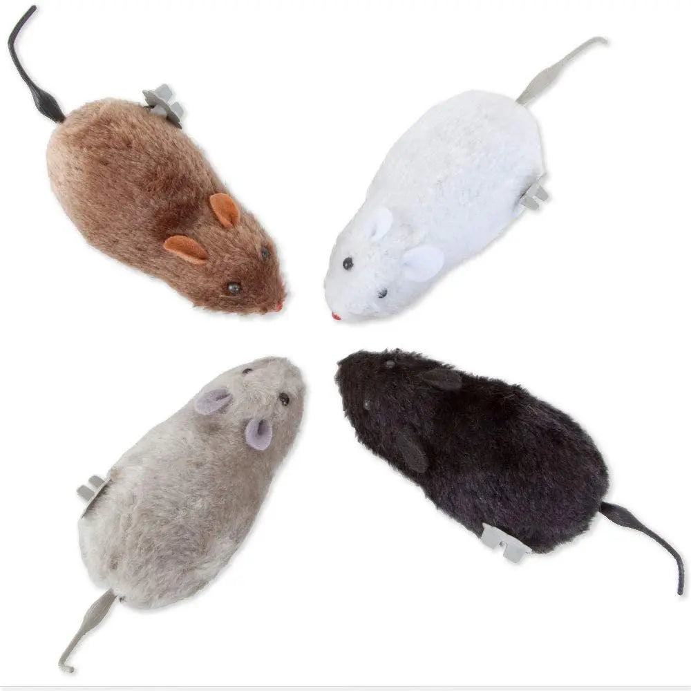 Lifelike Plush Running Mouse Toy – for Cats, Dogs & Kids