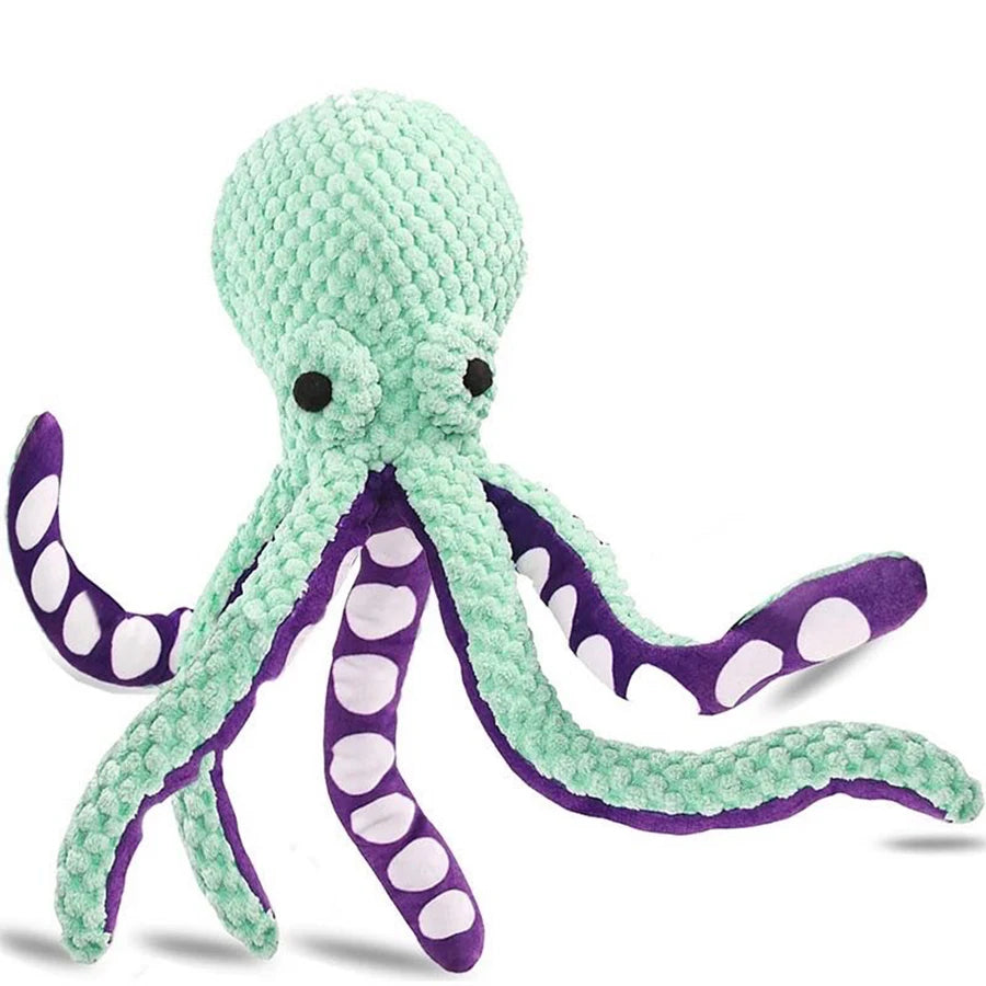 Plush Octopus Dog Toy – Squeaky Interactive Companion Toy for Dogs