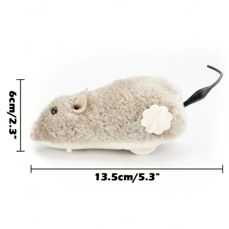 Lifelike Plush Running Mouse Toy – for Cats, Dogs & Kids