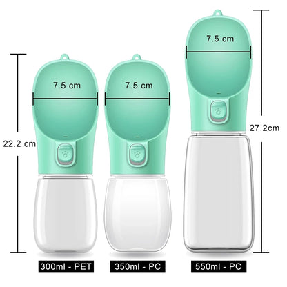 Portable Dog Water Bottle — Leakproof Drinking Bowl for Dogs & Cats